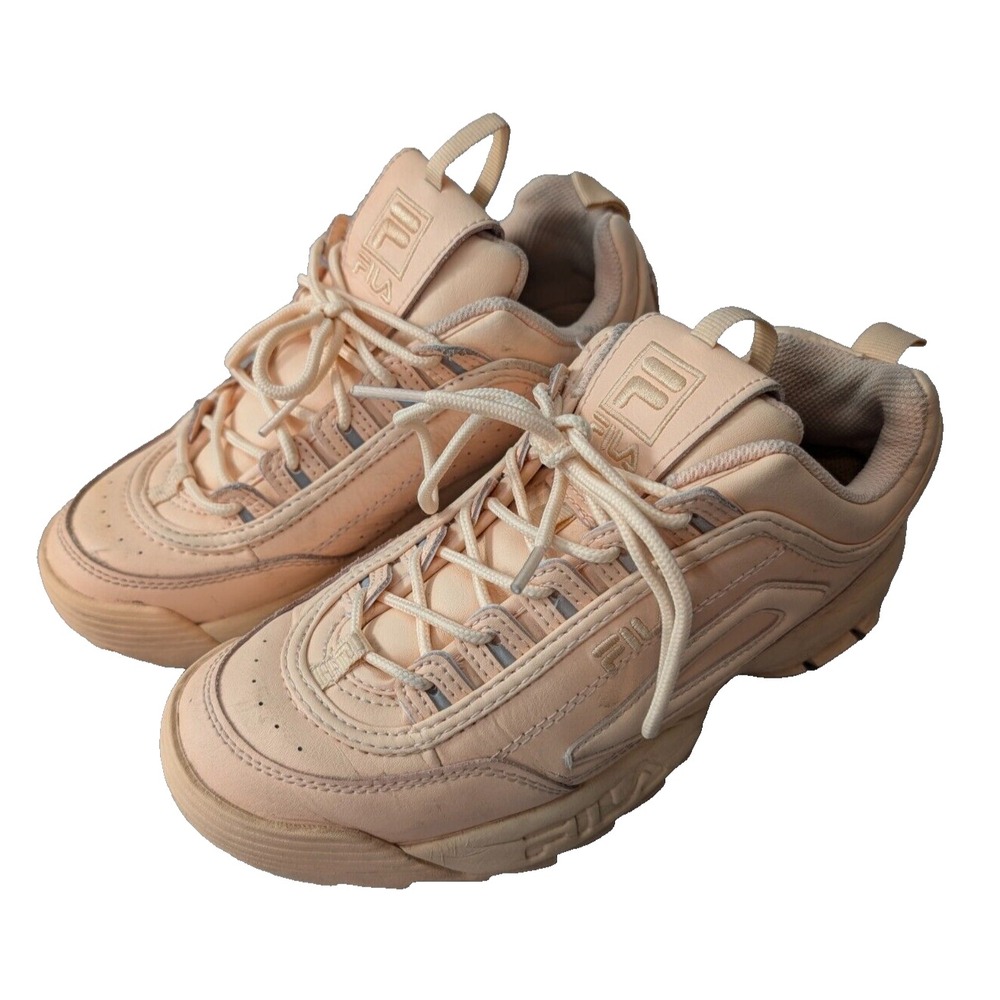 Fila Disruptor‎ II Premium Womens Sneakers Shoes Chunky US8.5 Peach 5XM01763-800